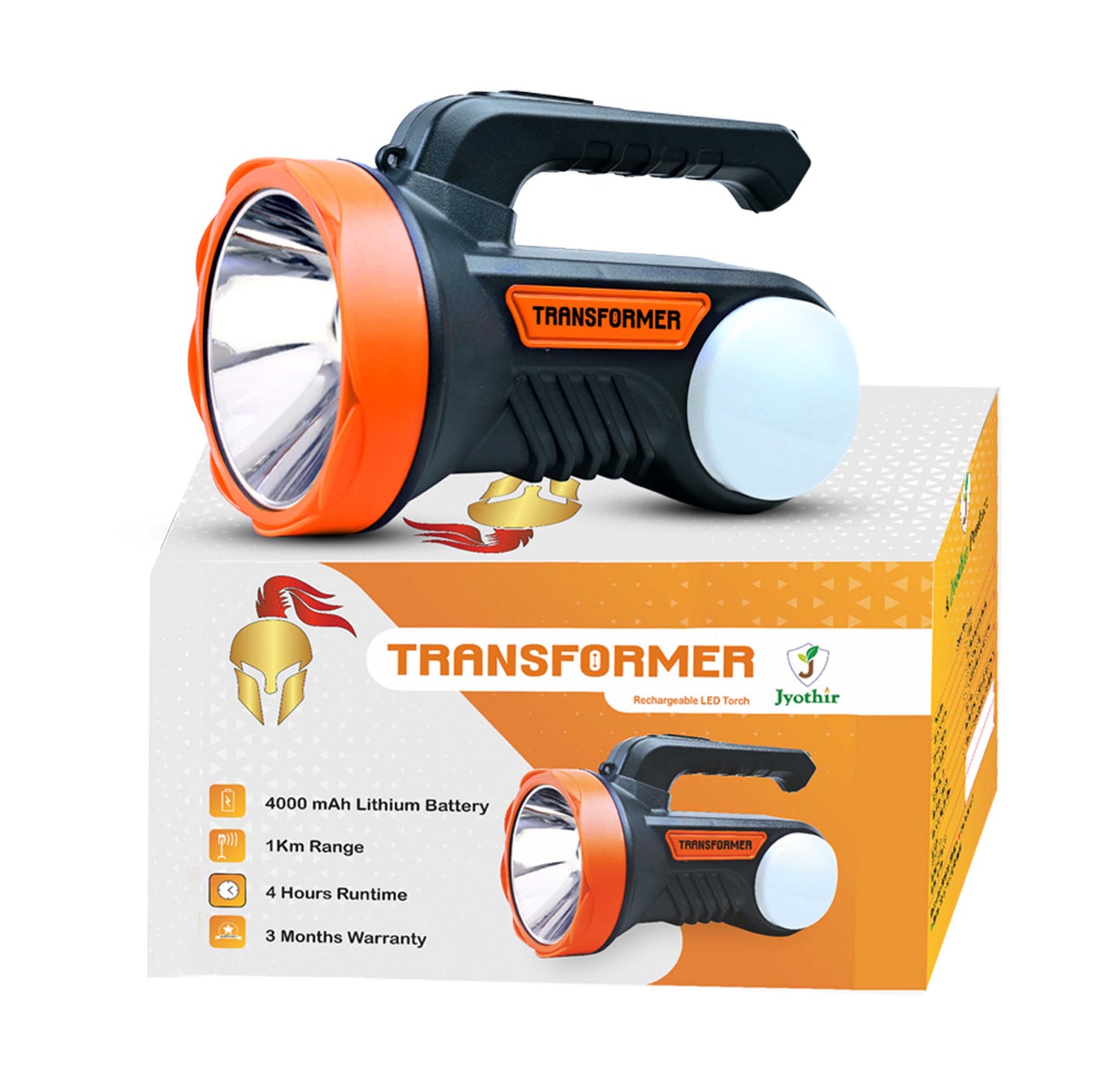 Transformer Rechargeable LED Torch - JR 009